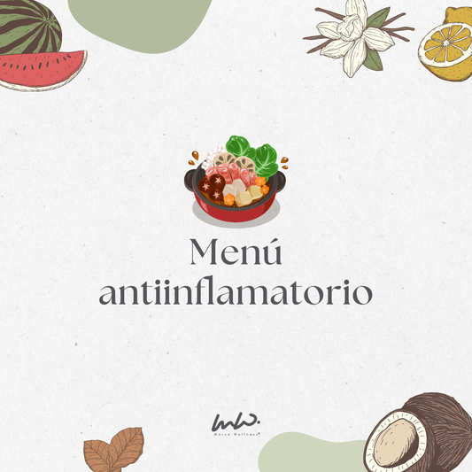 Menú antiinflamatorio de 2 semanas